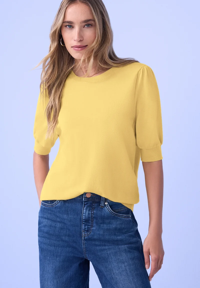 LTD_QR_short sleeve, bloom yellow