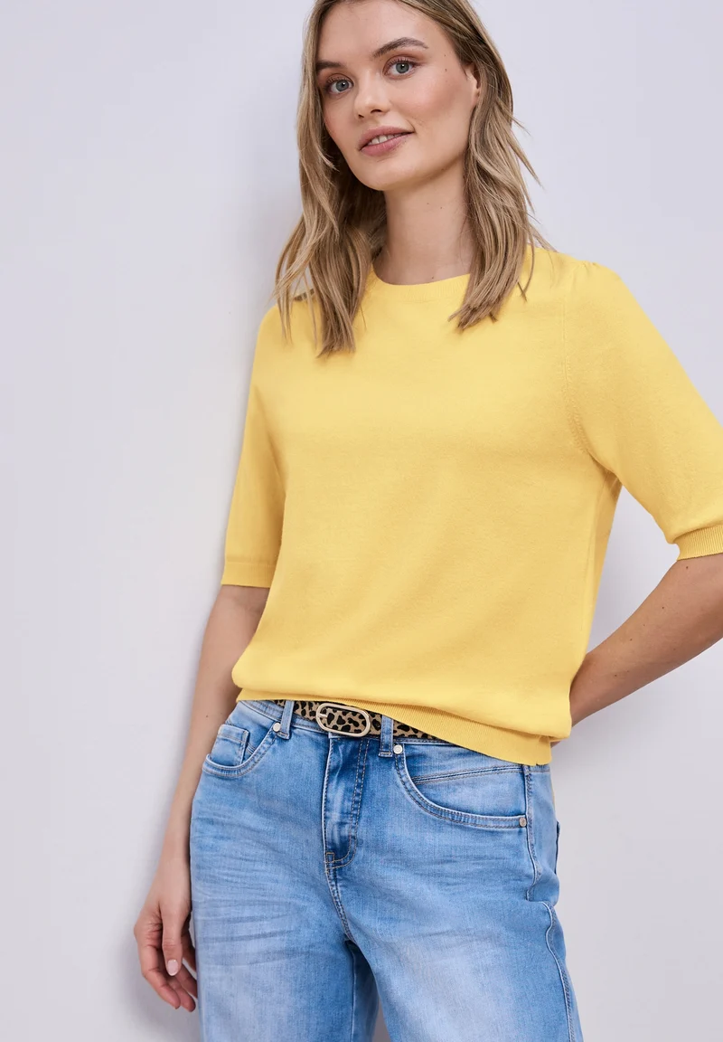 LTD_QR_short sleeve, bloom yellow