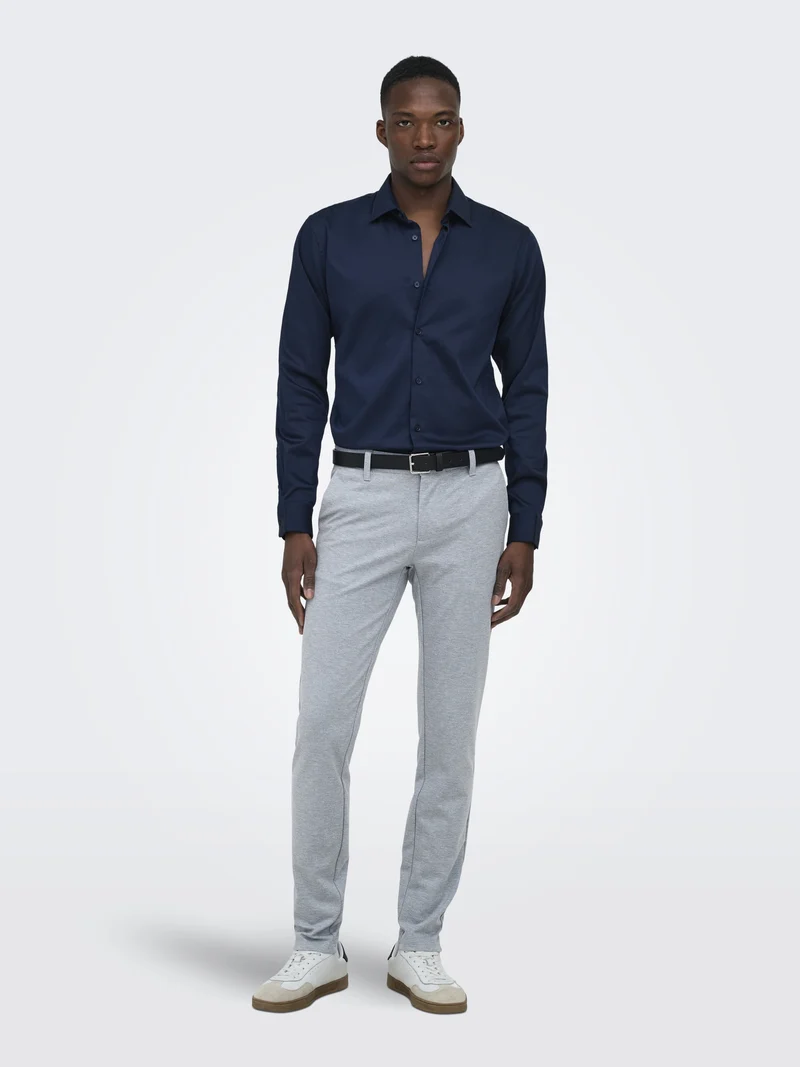 ONSMARK SLIM DITSY 020934 PANT NOOS, Blue Fog/LGM