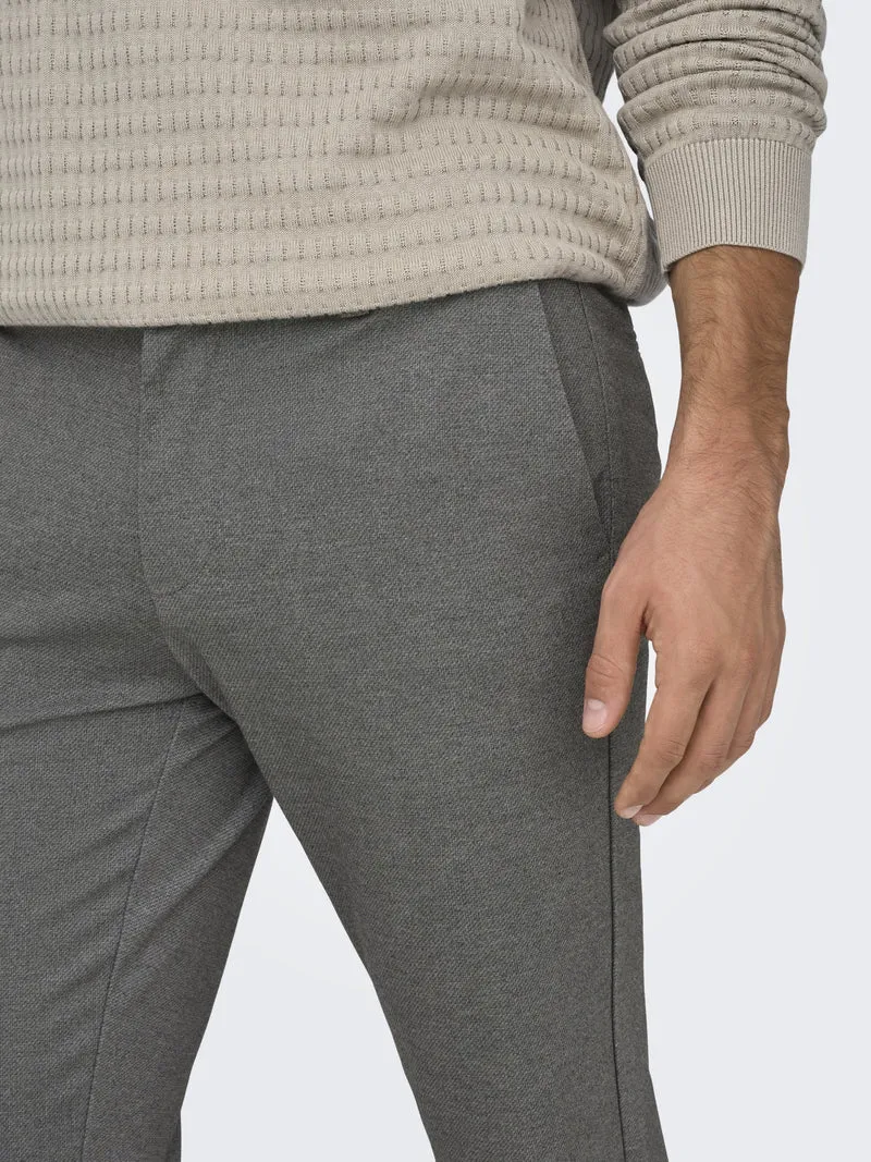 ONSMARK SLIM DITSY 020934 PANT NOOS, Silver Lining/MGM
