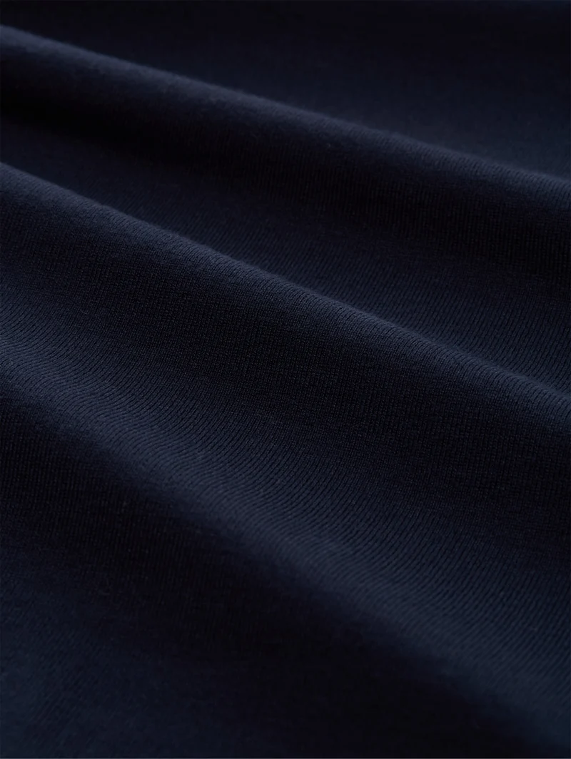 soft crew neck pullover, sky captain blue