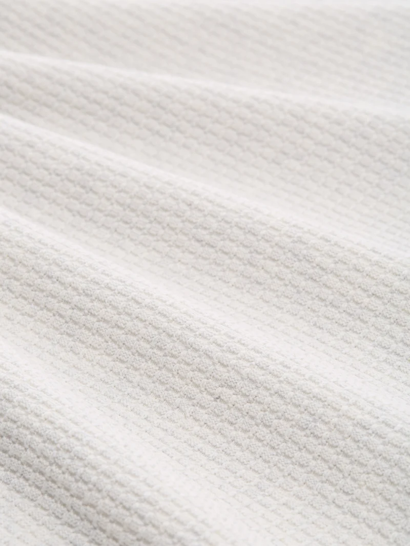 structured knit polo, Soft Vanilla Melange