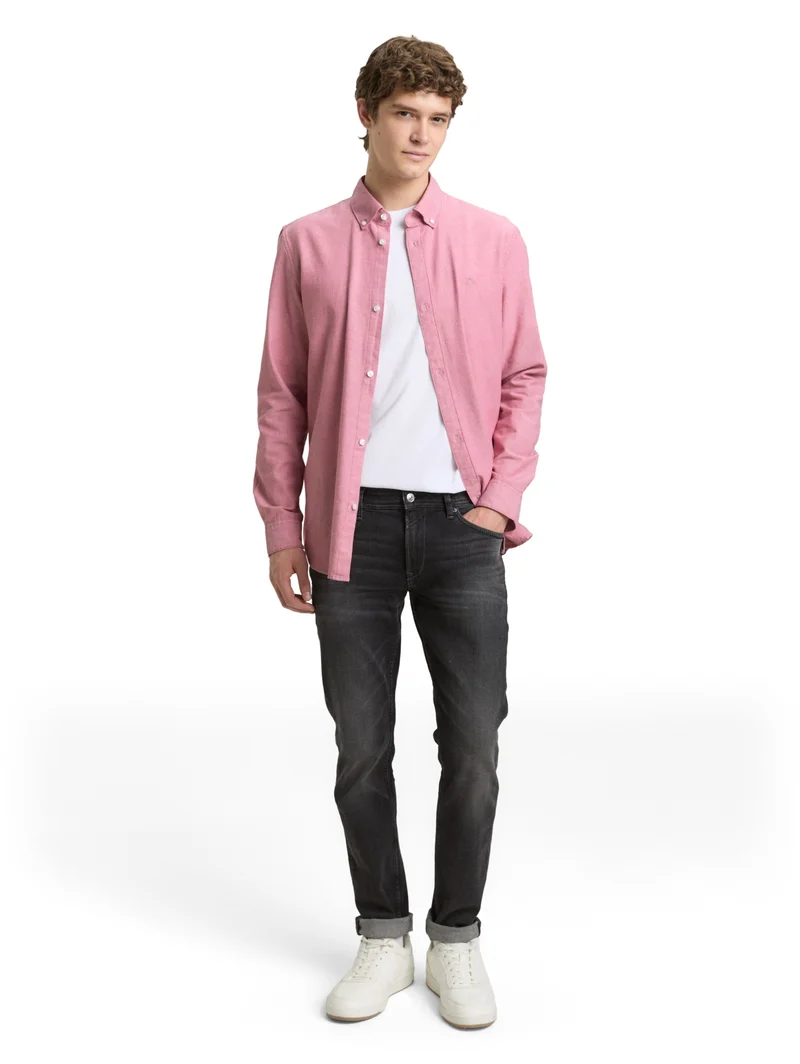 oxford shirt, baroque rose chambray