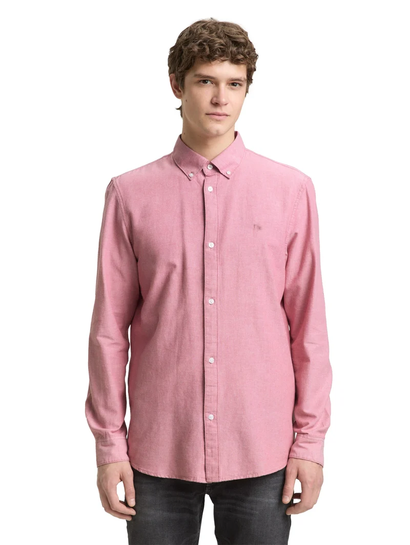 oxford shirt, baroque rose chambray