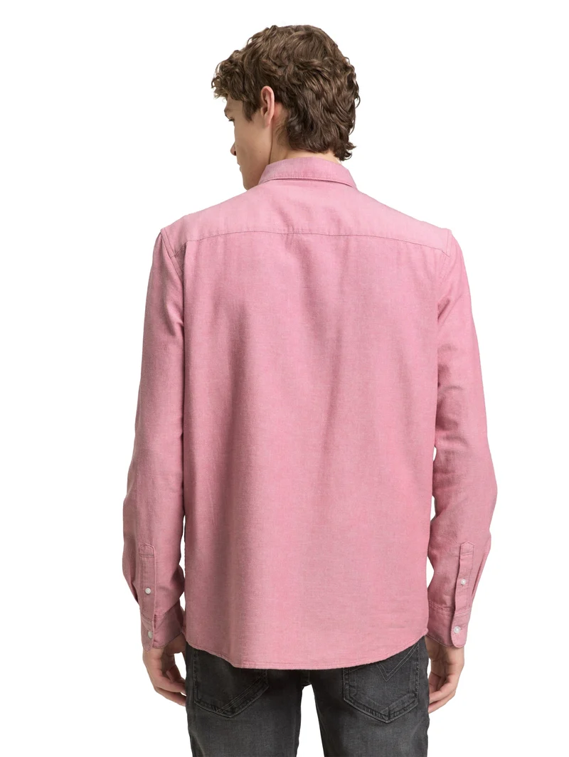 oxford shirt, baroque rose chambray