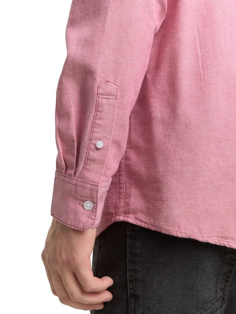 oxford shirt, baroque rose chambray