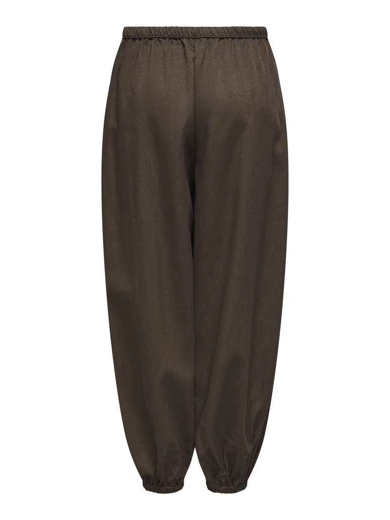JDYPALOMA MW LOOSE PANT WVN NOOS, Dark Earth