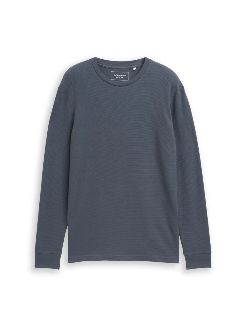 structured longsleeve, urban medium grey