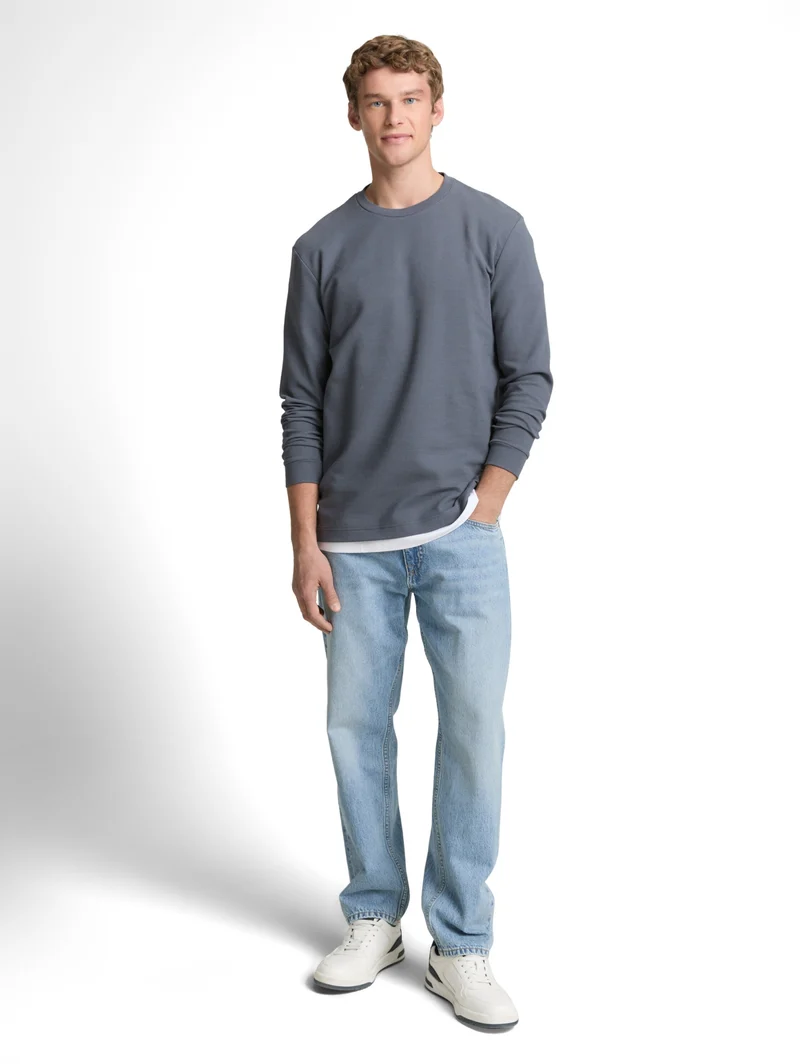 structured longsleeve, urban medium grey