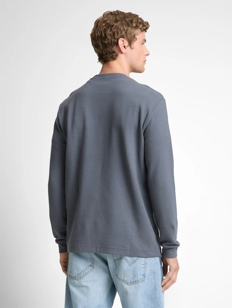 structured longsleeve, urban medium grey