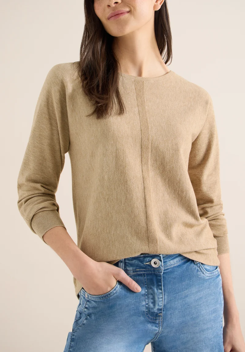 Soft touch dolman, golden camel melange