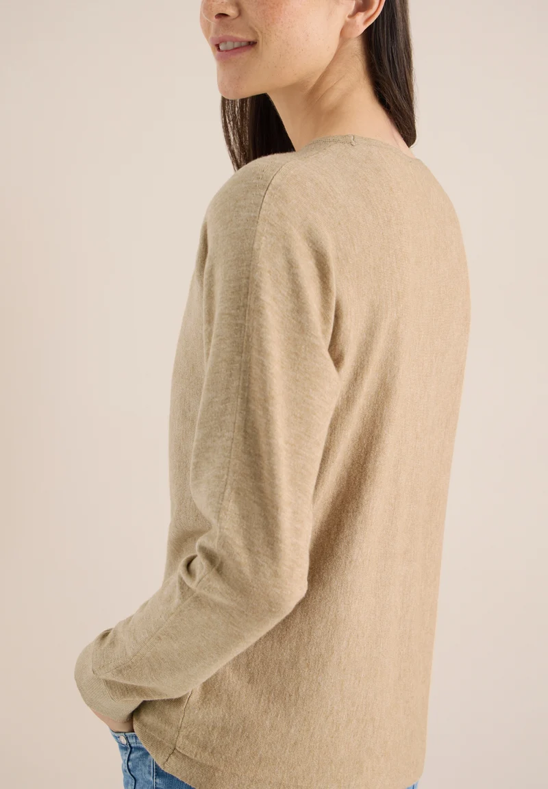 Soft touch dolman, golden camel melange