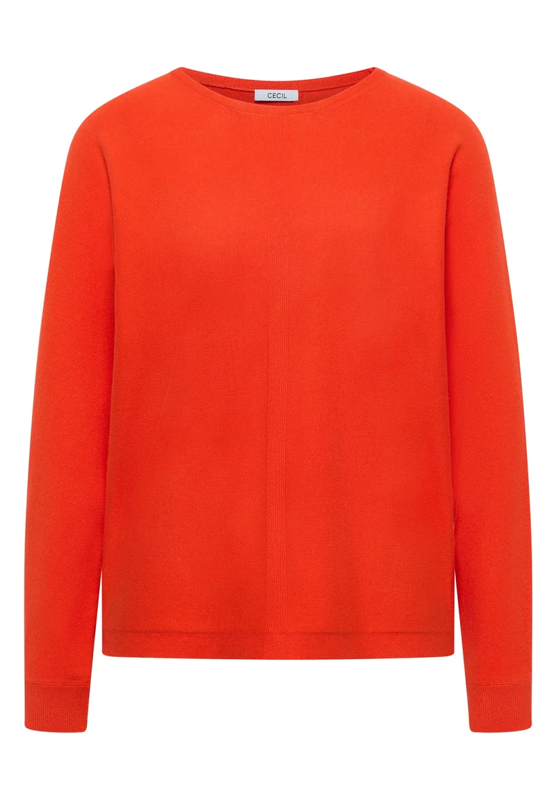 Soft touch dolman, cherry tomato orange