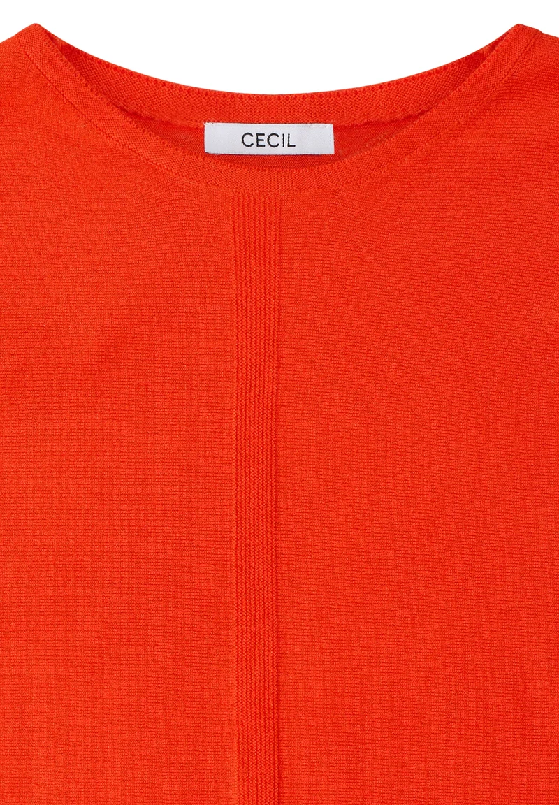Soft touch dolman, cherry tomato orange