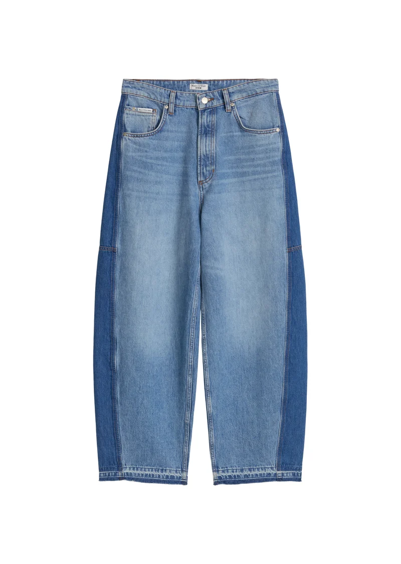 Denim Trousers, High Waist, Wide Ba, Medium Blue_Multi_50