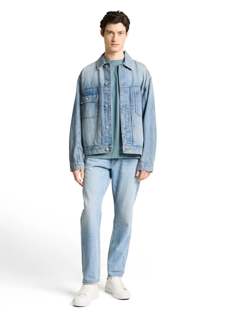 relaxed solid t-shirt, citadel blue