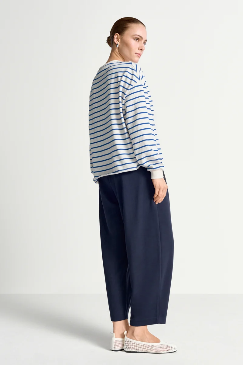 O Striped Sweatshirt, royal blue