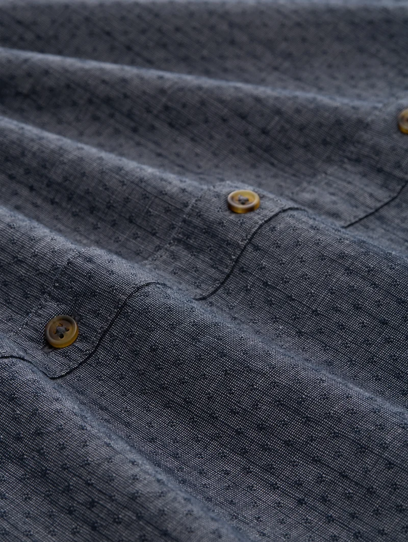 structured shirt, navy blue structure