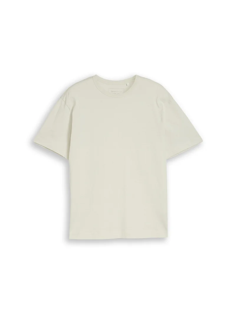 relaxed solid t-shirt, greyish white