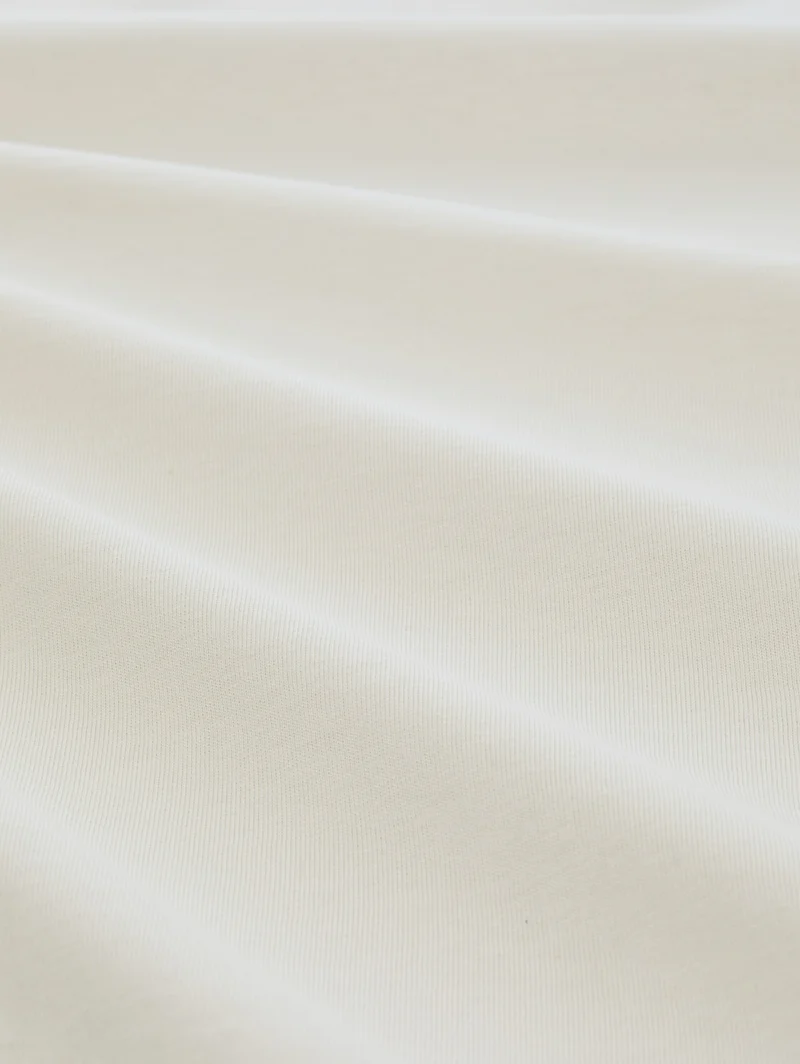 relaxed solid t-shirt, greyish white