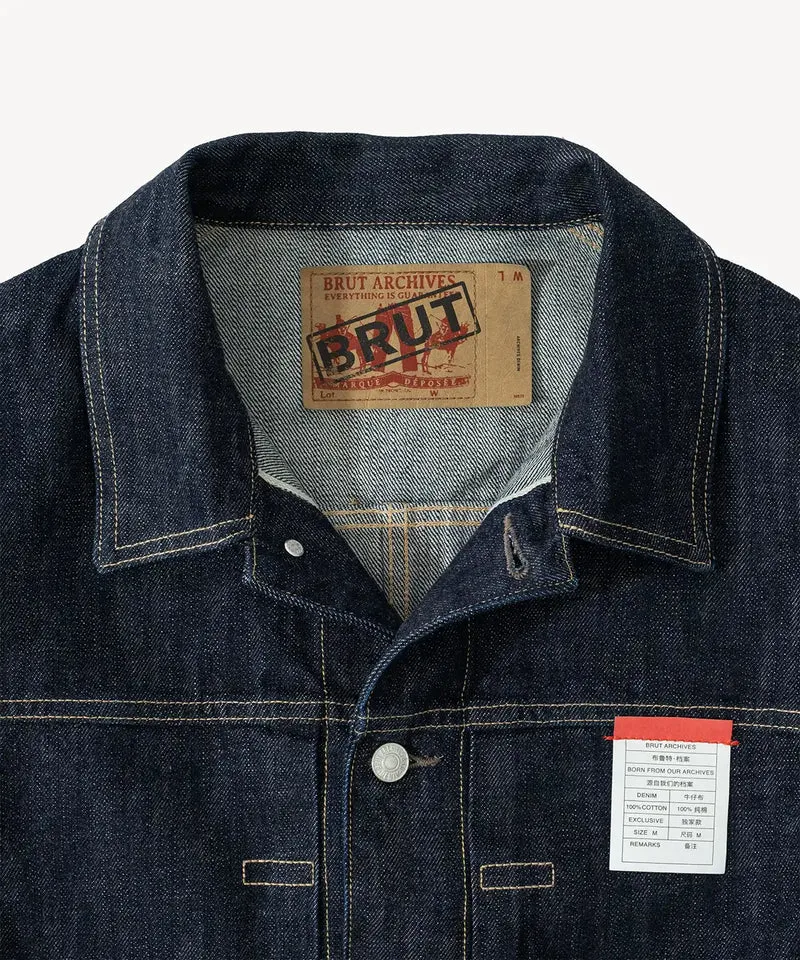 THE PLEATED SELVEDGE DENIM JACKET