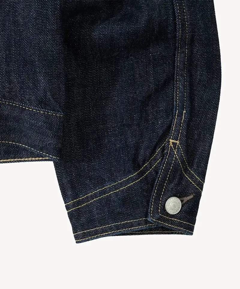 THE PLEATED SELVEDGE DENIM JACKET