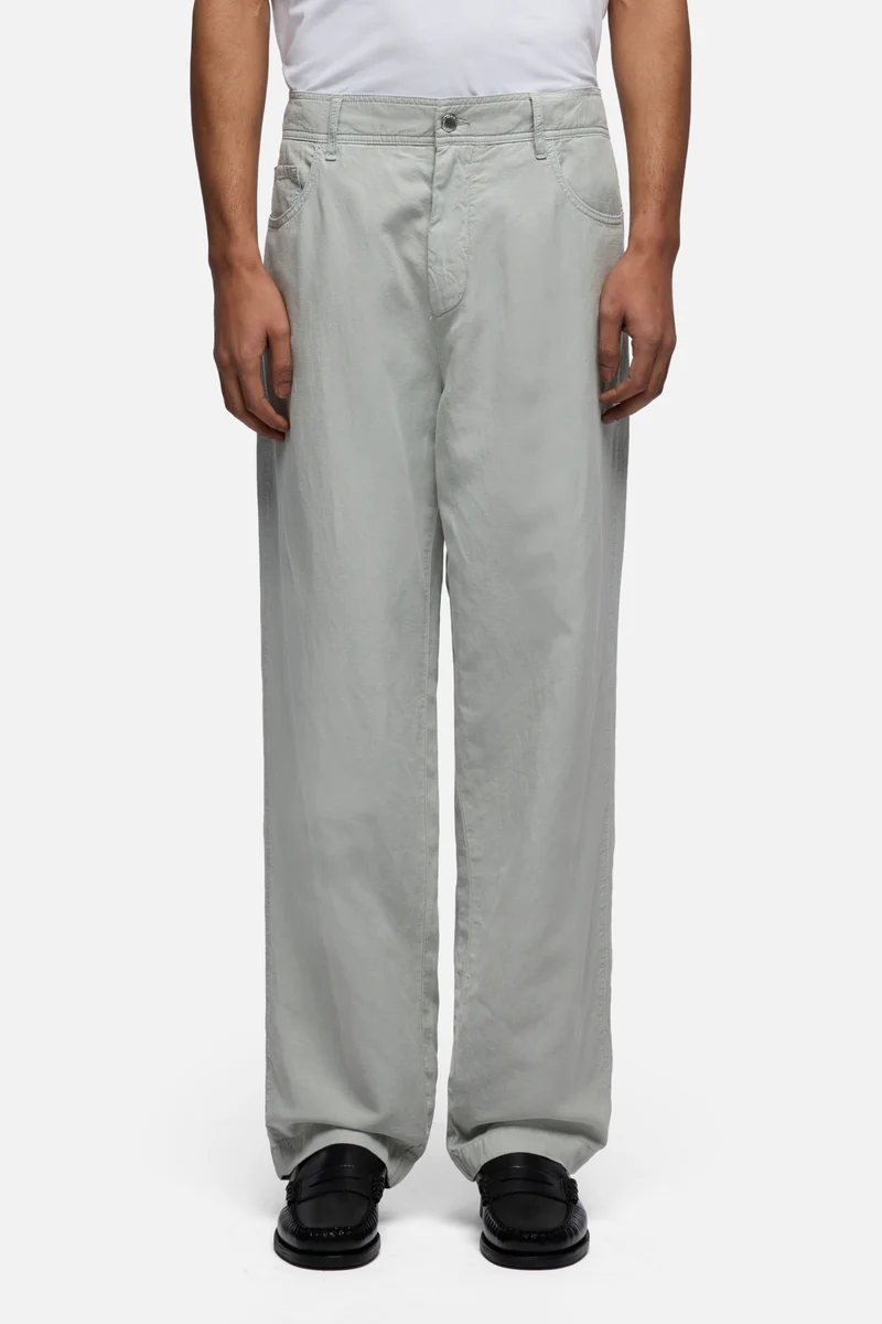 HYBRID JOGGER in Linen Blend Dusty Blue