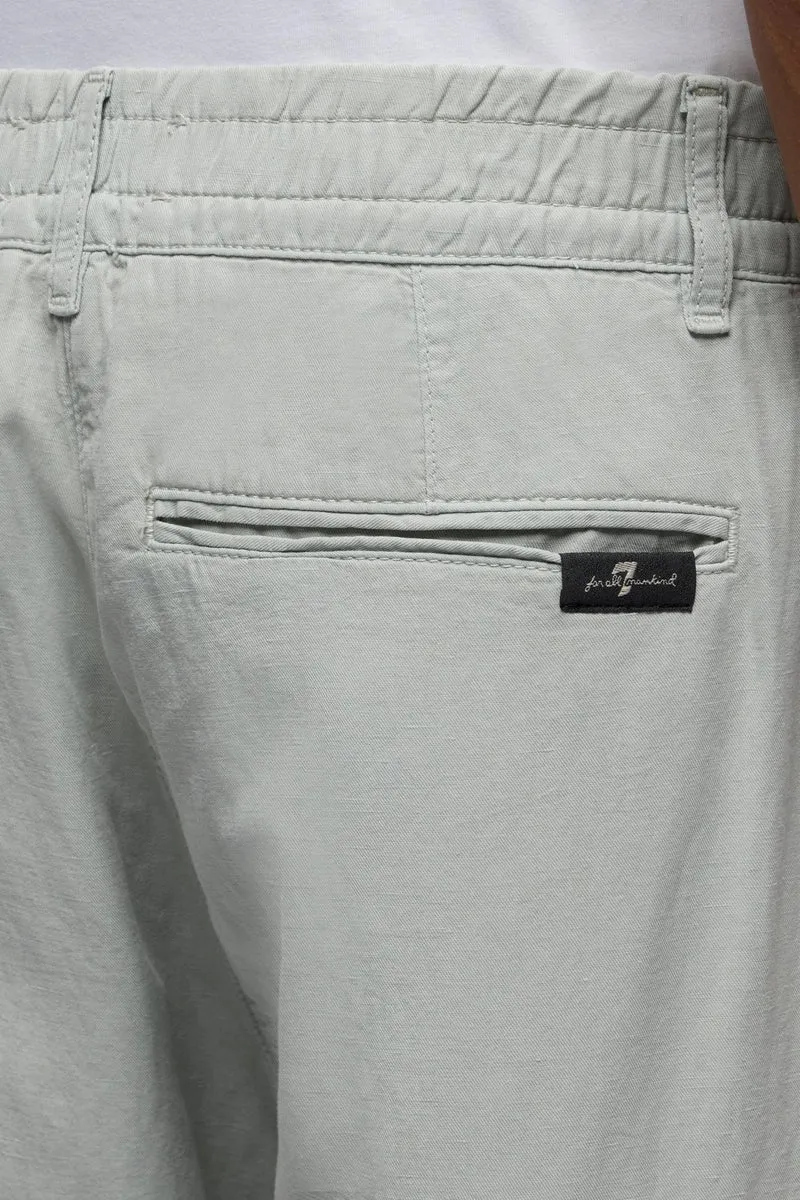 HYBRID JOGGER in Linen Blend Dusty Blue