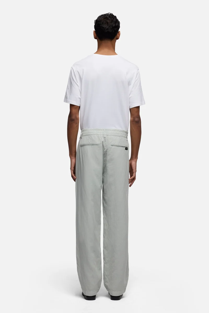 HYBRID JOGGER in Linen Blend Dusty Blue