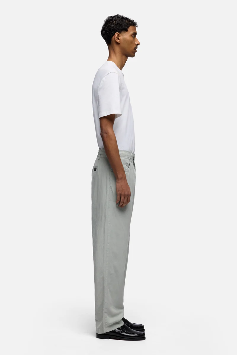 HYBRID JOGGER in Linen Blend Dusty Blue