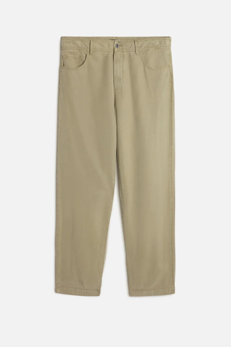 HYBRID JOGGER in Linen Blend Army