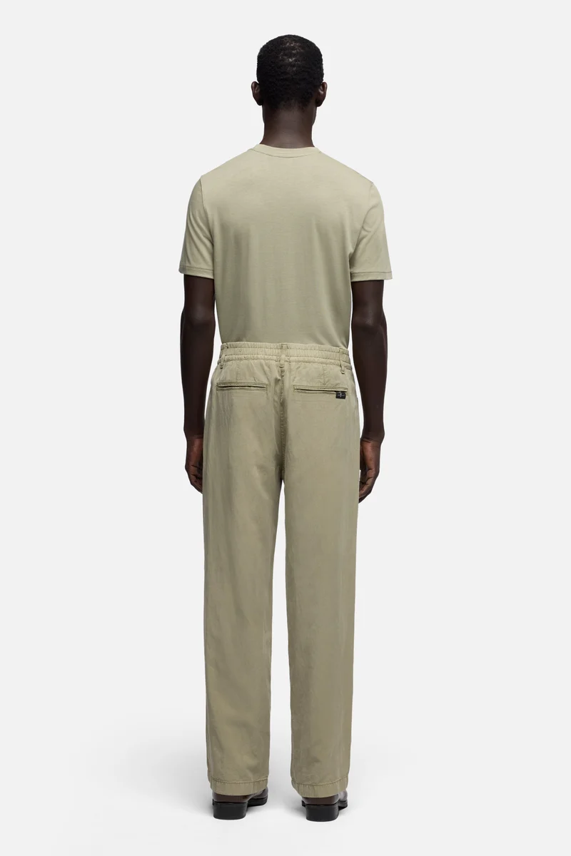 HYBRID JOGGER in Linen Blend Army