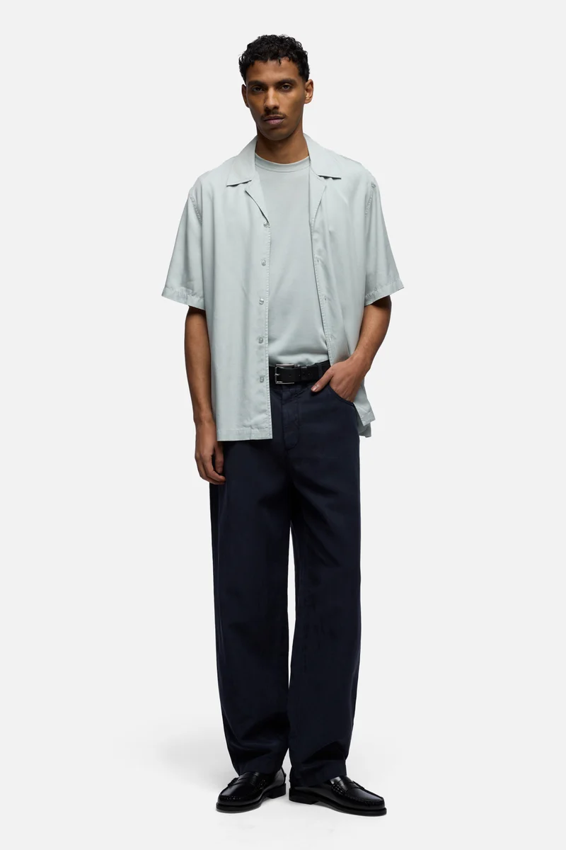 HYBRID JOGGER in Linen Blend Navy
