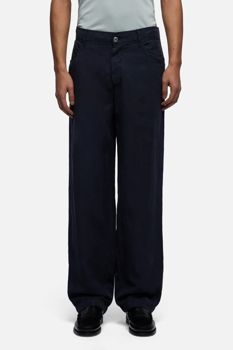 HYBRID JOGGER in Linen Blend Navy