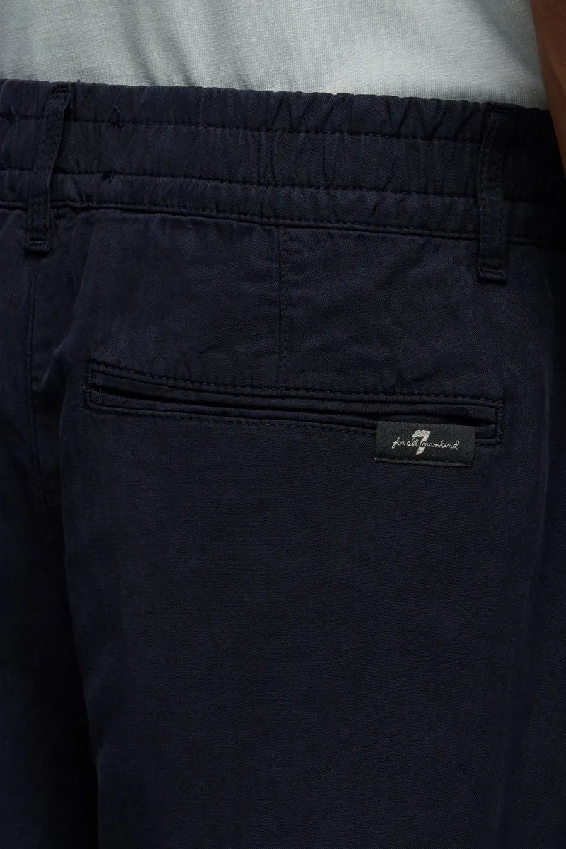 HYBRID JOGGER in Linen Blend Navy