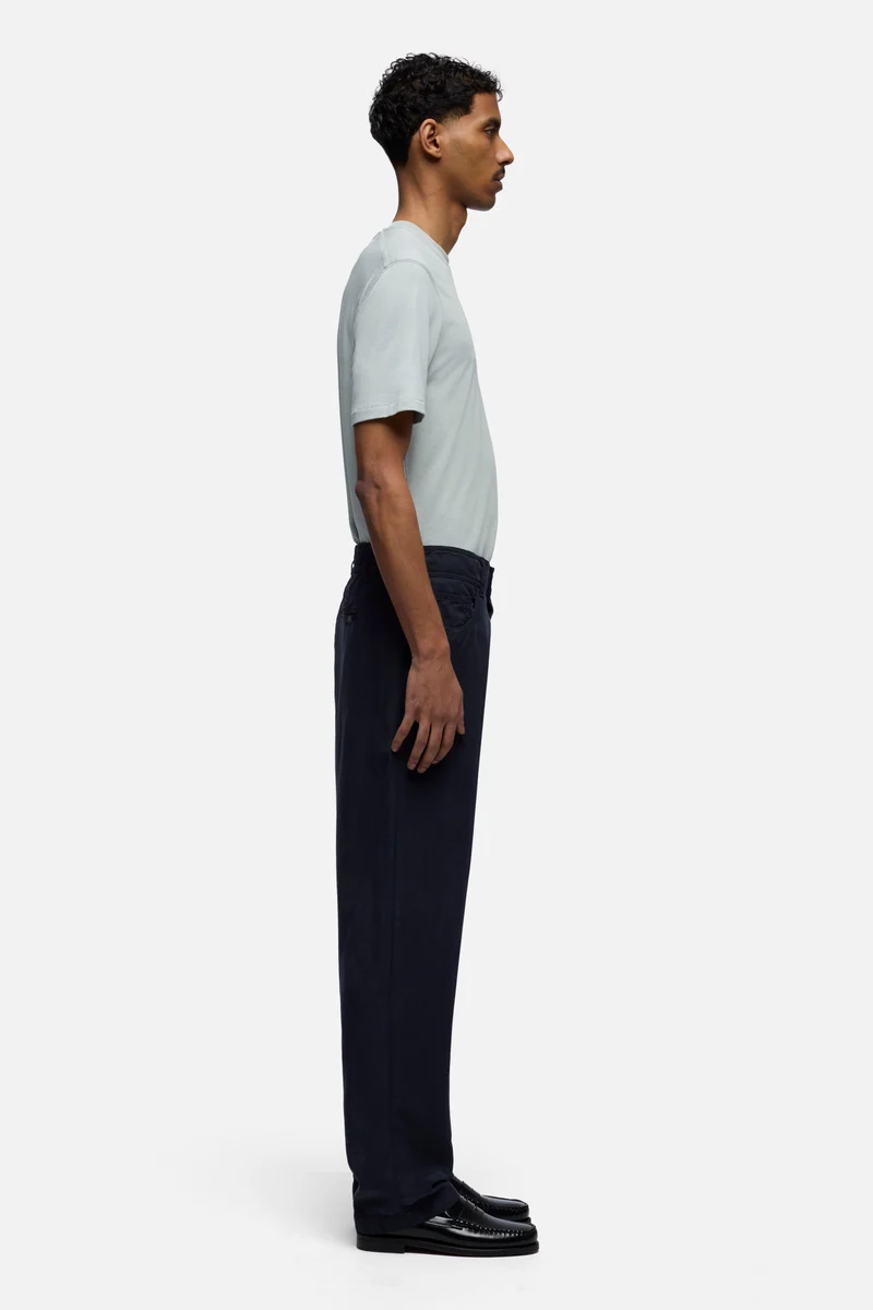 HYBRID JOGGER in Linen Blend Navy
