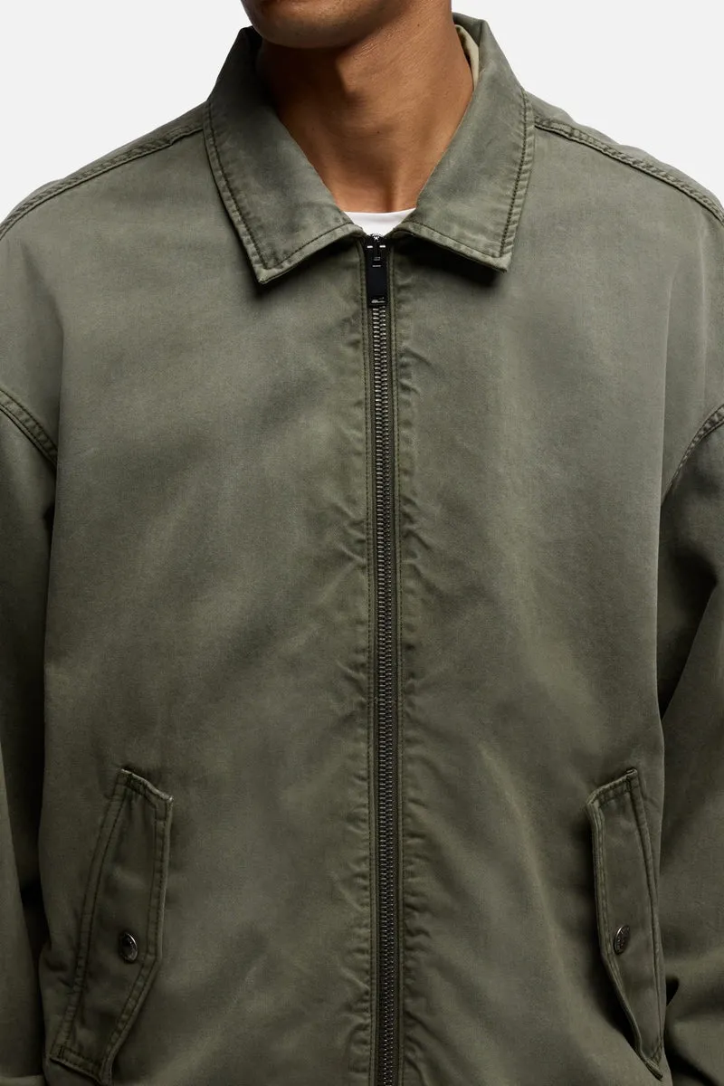 AVIATOR JACKET in Denim Sunfaded Moss