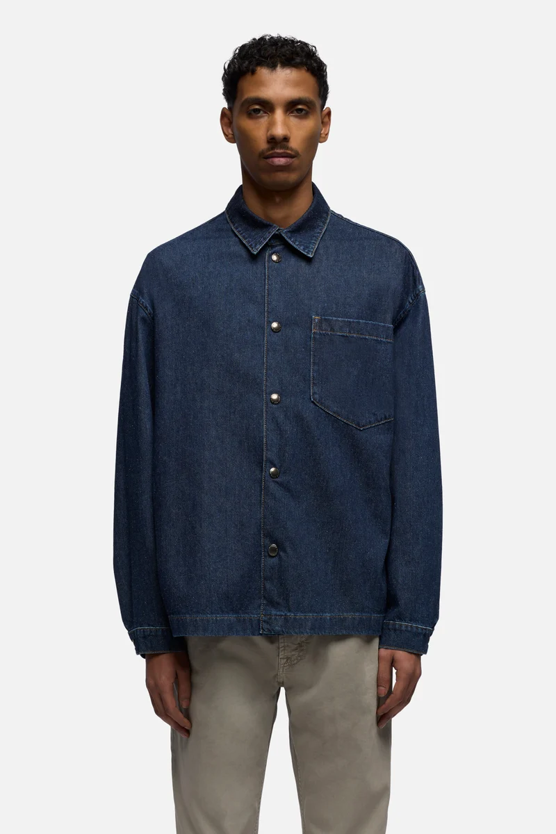 OVERSHIRT in Silk Denim Universe