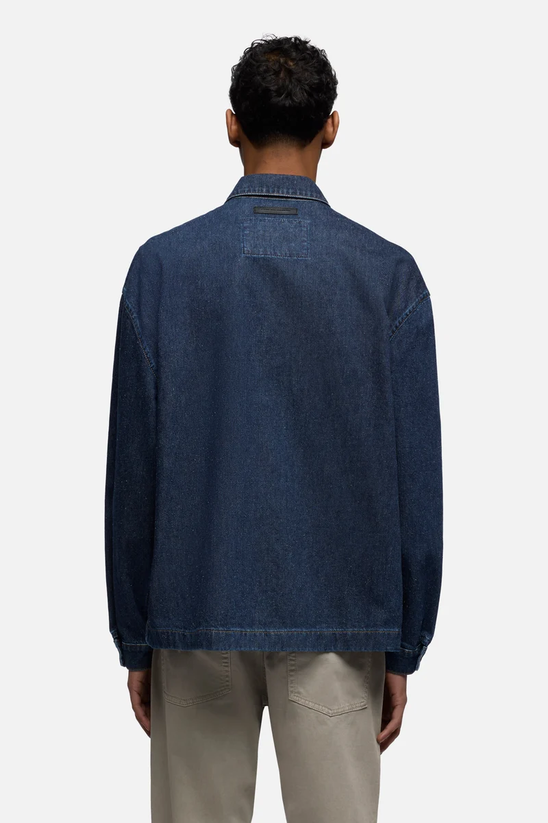 OVERSHIRT in Silk Denim Universe