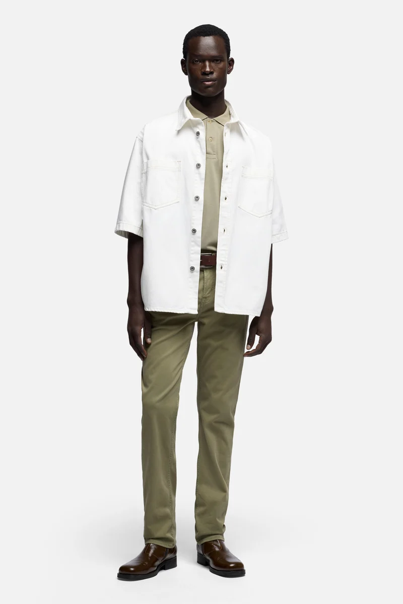 SHORT SLEEVE OVERSHIRT in Denim Salty