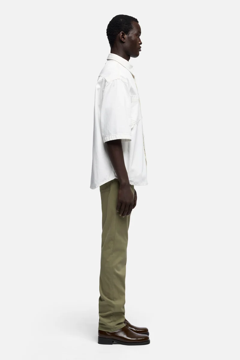 SHORT SLEEVE OVERSHIRT in Denim Salty