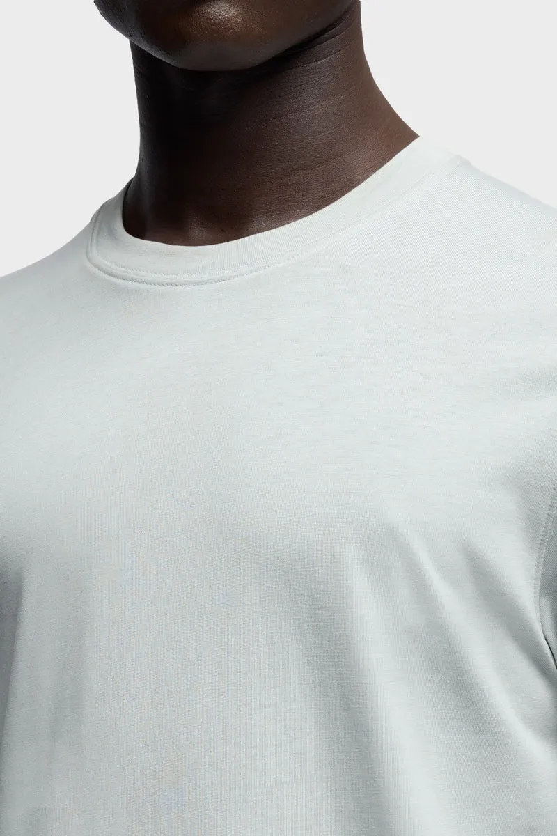 CREWNECK TEE in Lyocell Dusty Blue