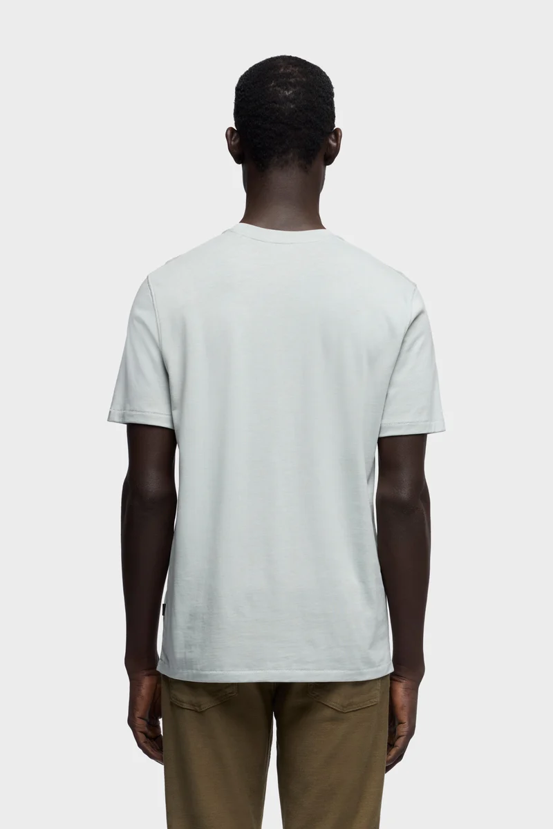 CREWNECK TEE in Lyocell Dusty Blue