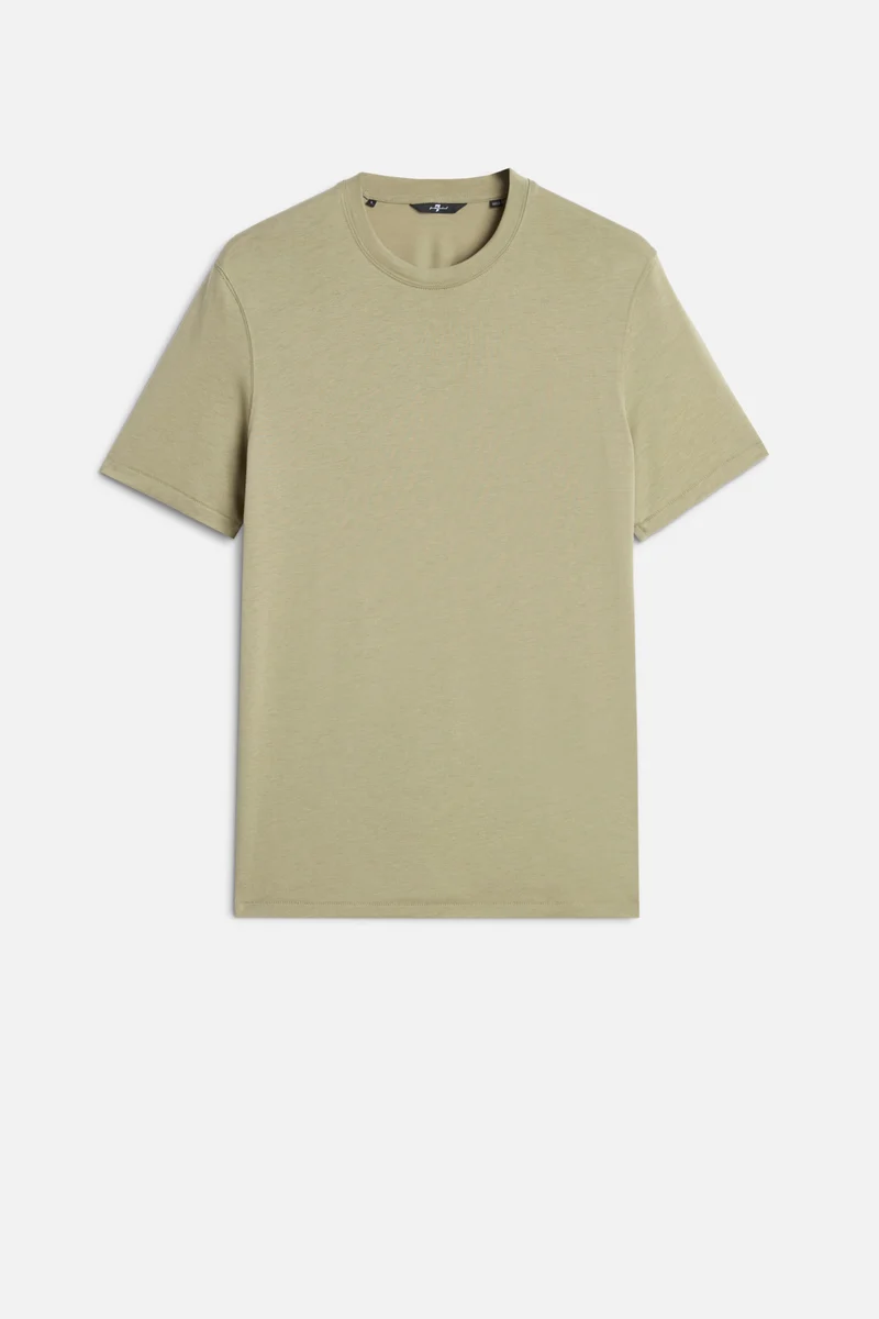 CREWNECK TEE in Lyocell Army