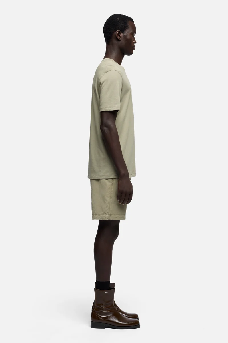 CREWNECK TEE in Lyocell Army