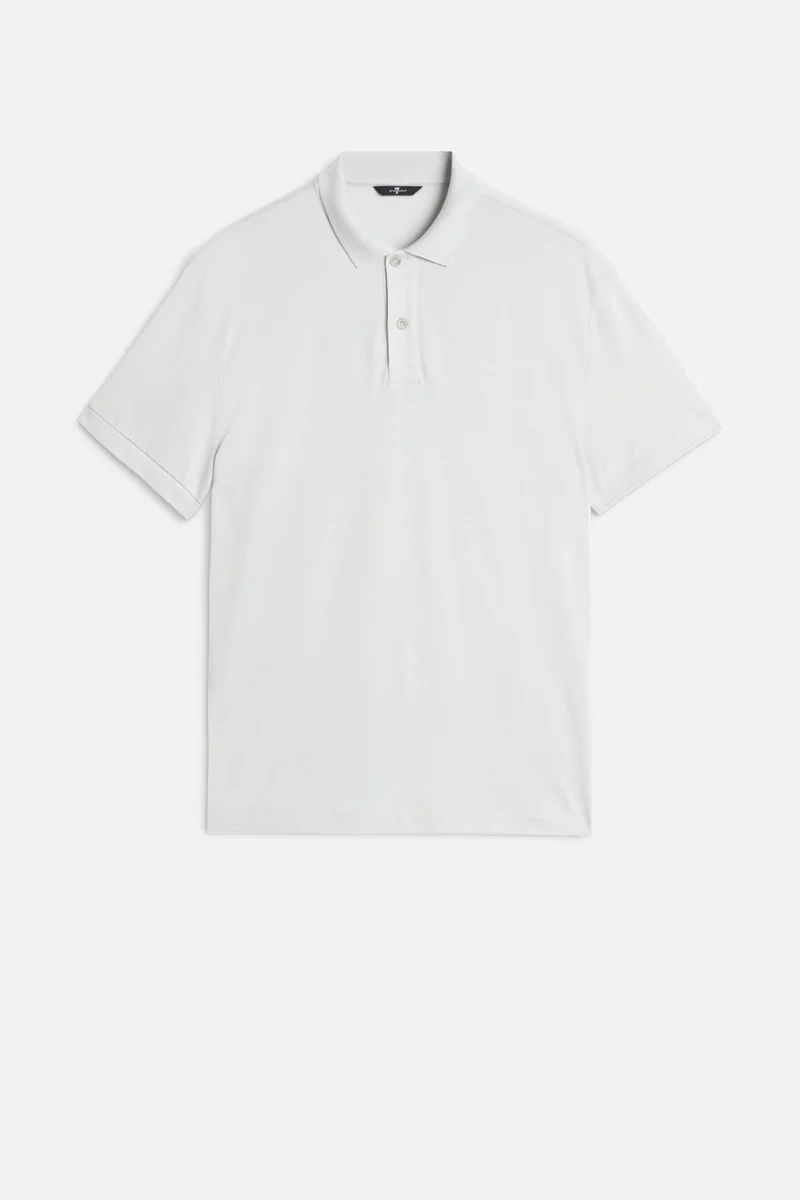 SHORT SLEEVE POLO in Lyocell White