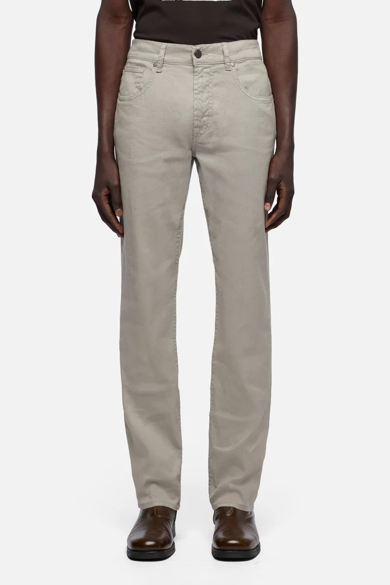 THE STRAIGHT in Denim Linen Iron