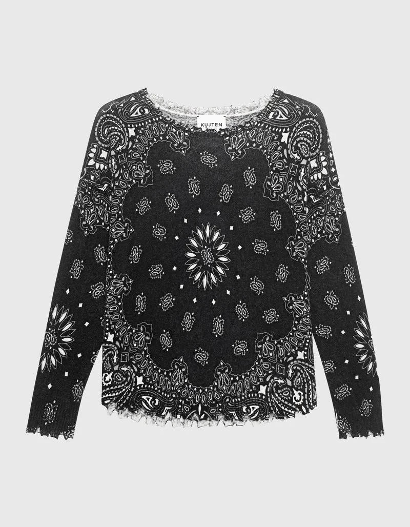 Destroyed Kaschmir-Pullover Mela Bandana