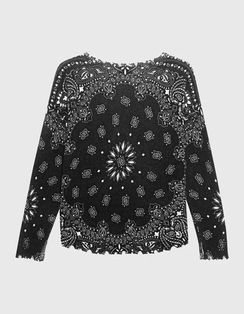 Destroyed Kaschmir-Pullover Mela Bandana