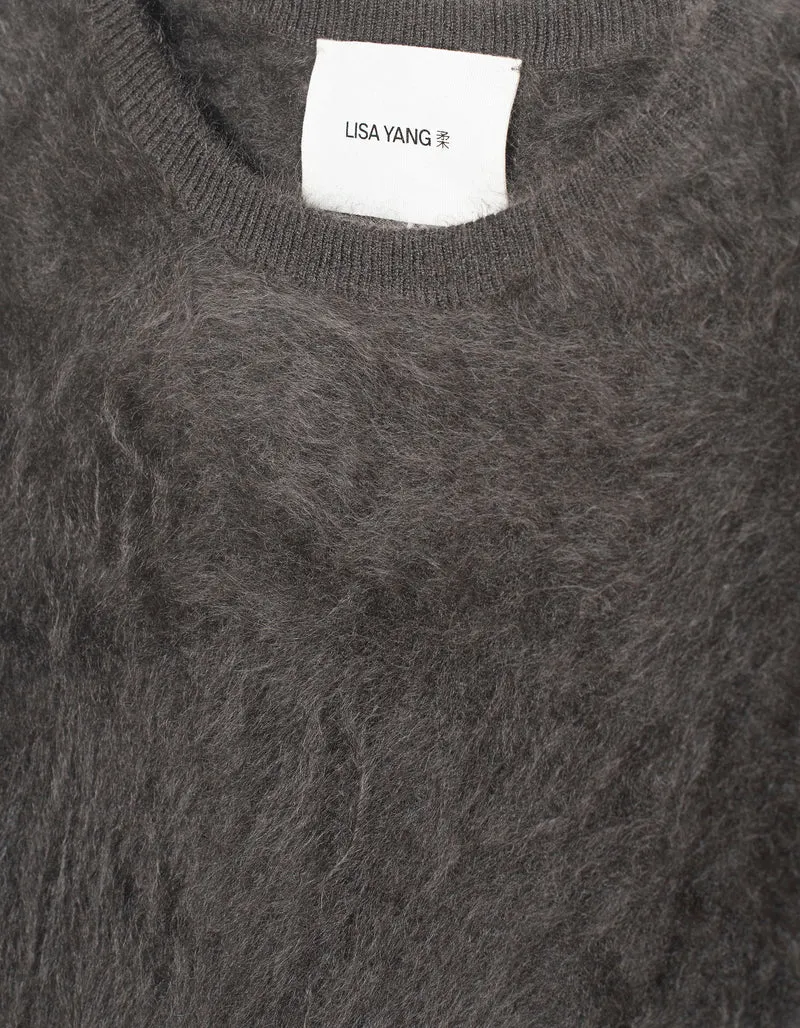 Fuzzy Kaschmir-Kurzarm-Pullover Maren